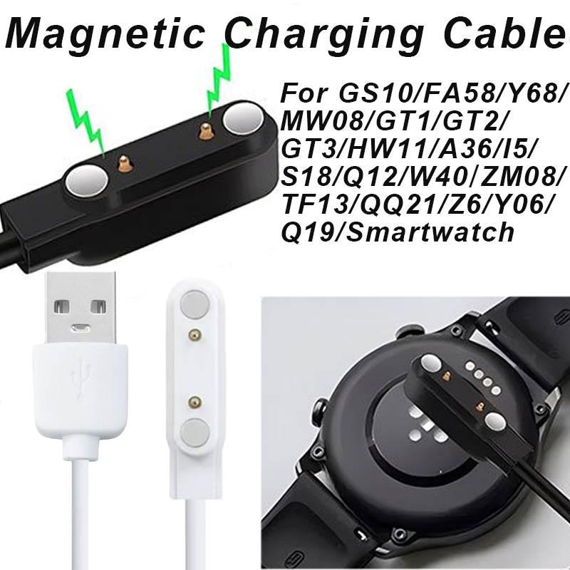 Watch Smart Y68 - Cavo caricabatterie magnetico per smartwatch compatibile