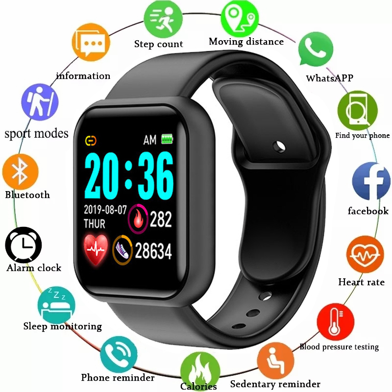 Watch Smart Y68 - Y68 Smart Watch Uomo Donna Frequenza