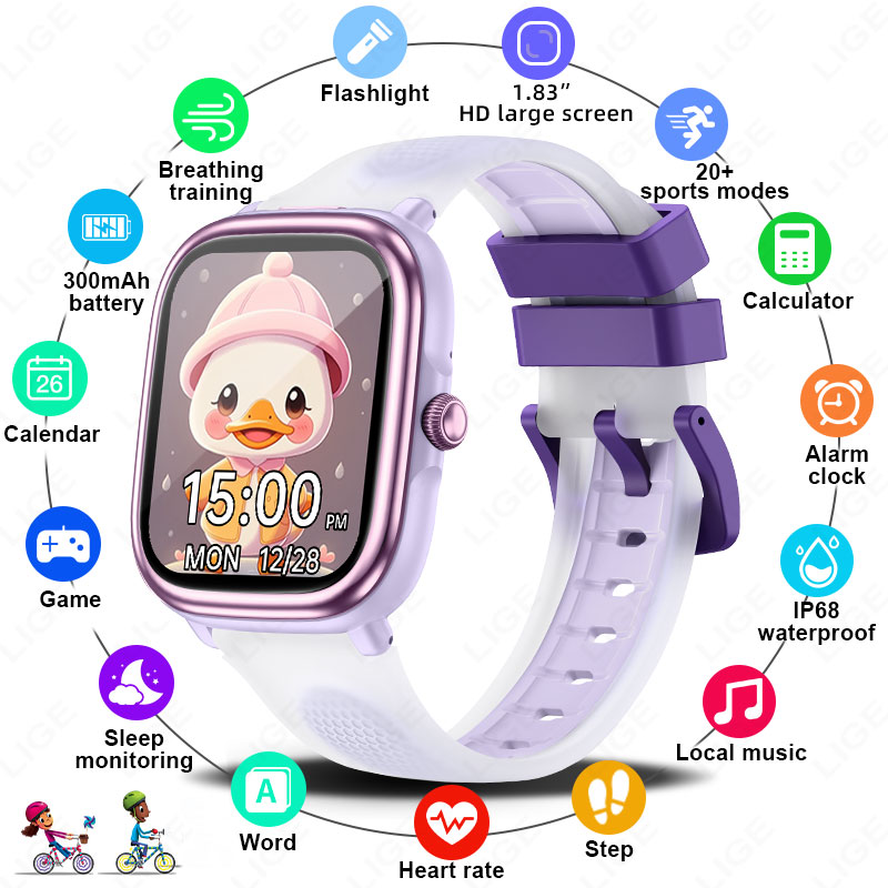 Smartwatch Watches For Girls Kids - LIGE 2026 Nuovo Smartwatch Educativo per