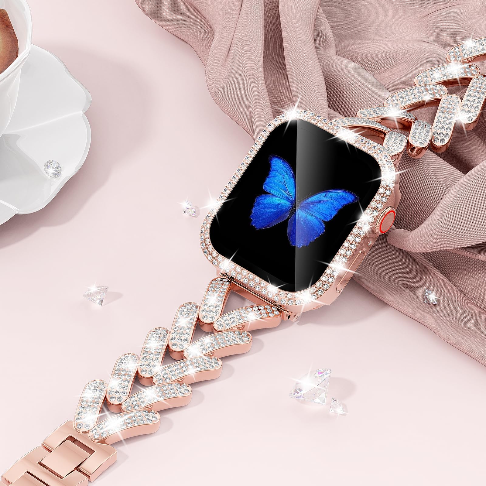 Smartwatch Slim Watches For Men - Cinturino Bling per cinturino Apple Watch