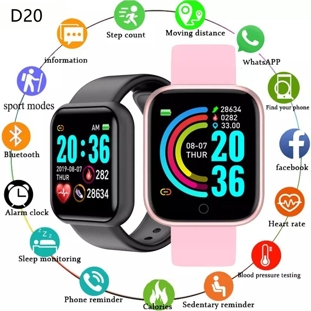 Watch Smart Y68 - D20 y68 Smart Watch Sport elettronici