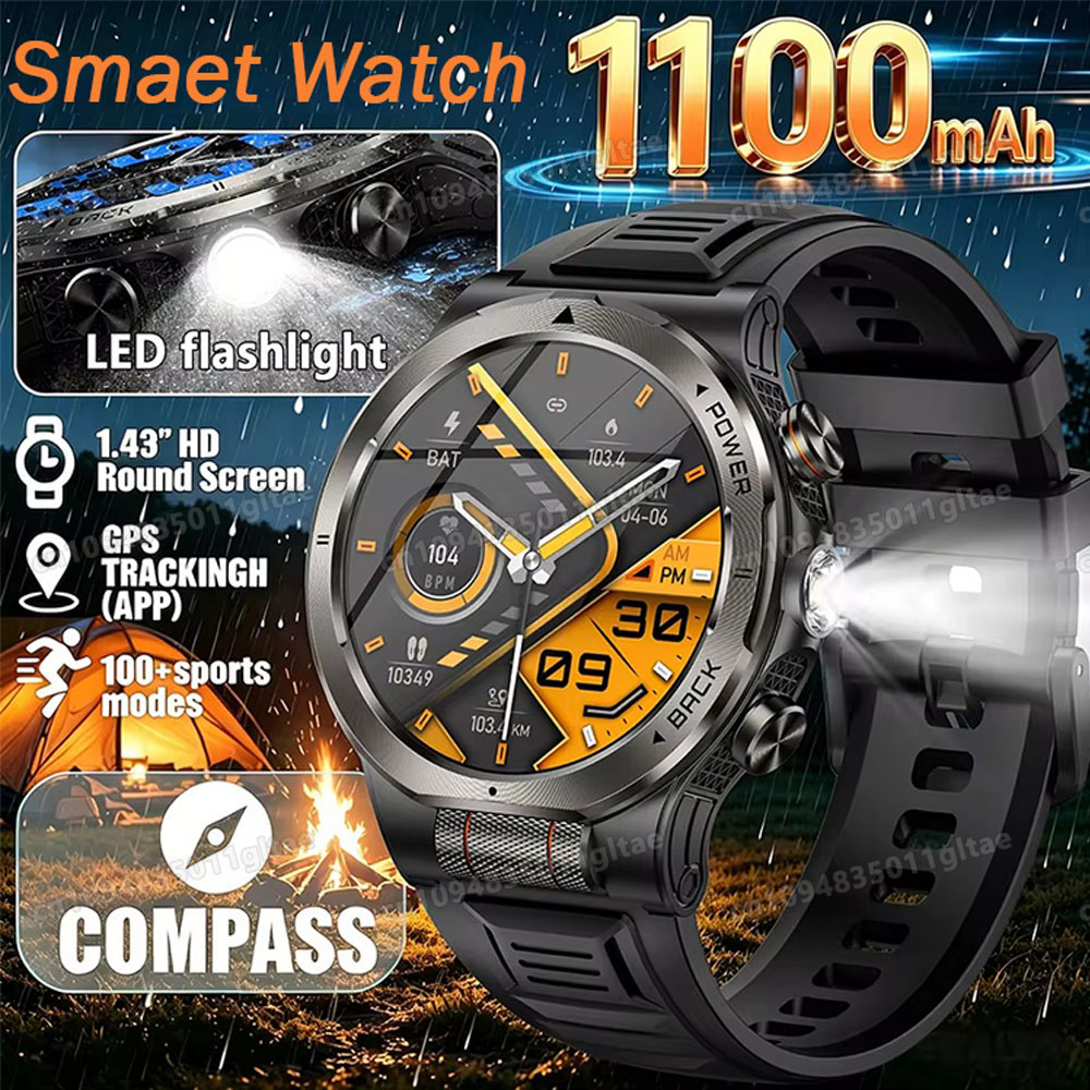 Smartwatch Running Watches For Men - Nuovo Smartwatch Militare 2026 con Batteria