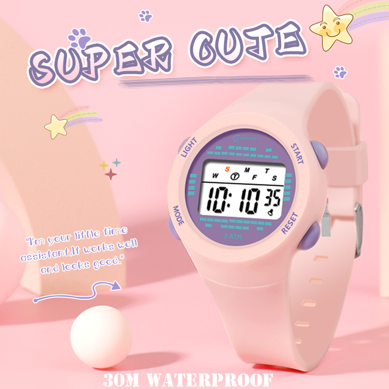 Smartwatch Watches For Girls Kids - Orologio elettronico per bambini Ragazza Rosa
