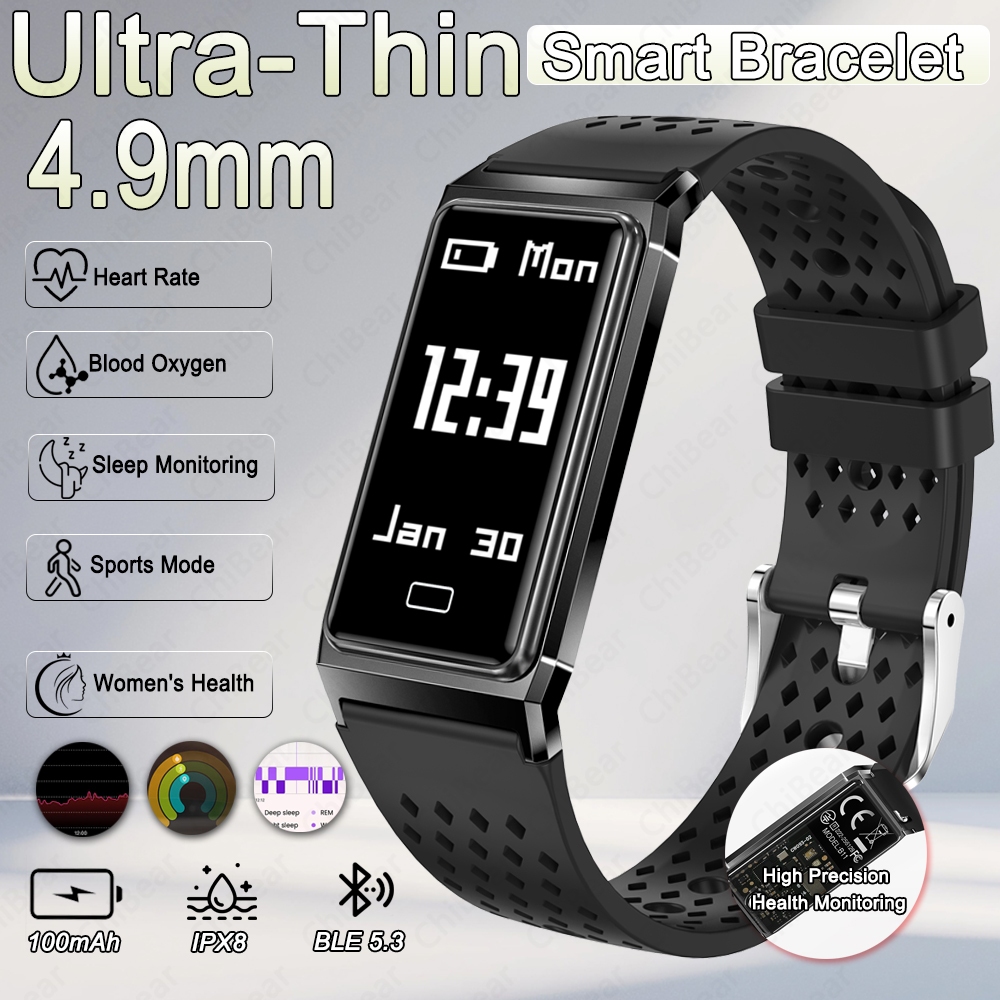 Smartwatch Slim Watches For Men - Nuovo Smartwatch Ultra-Sottile da 4,9 mm