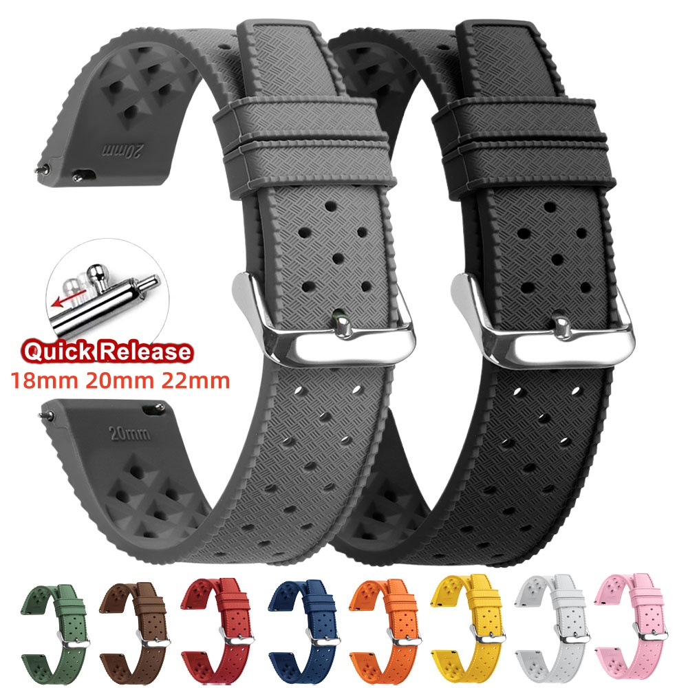 Citizen Watches Smartwatch - Cinturino per Orologio in Silicone Tropicale