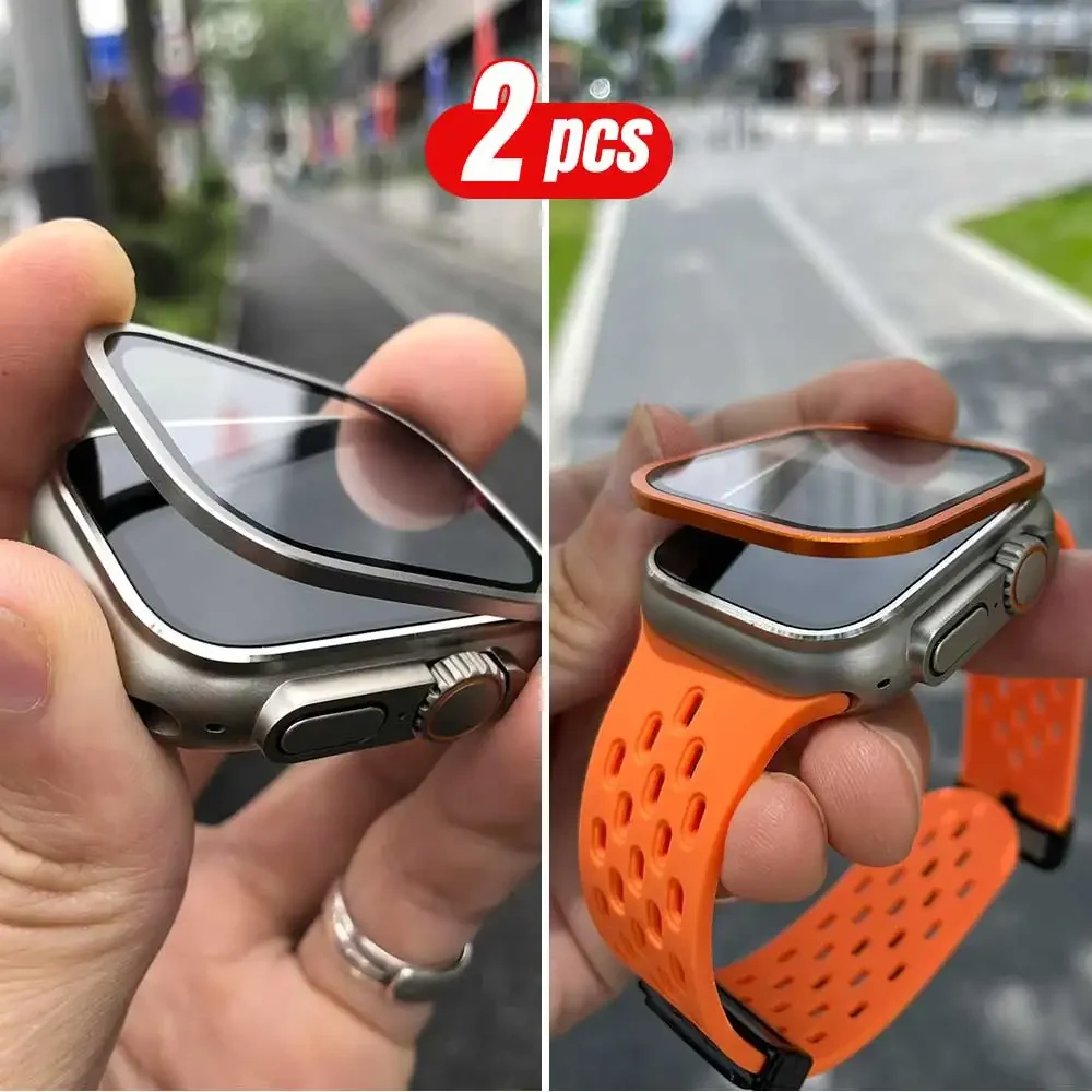 2 pezzi telaio in metallo tita - Smartwatch Watches For Mens recensione e prezzo