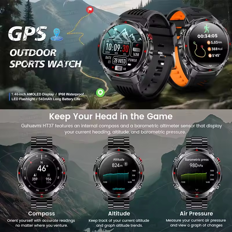 2025New T-Rex 3 GPS all'aperto - Smartwatch Running Watches For Men recensione e prezzo