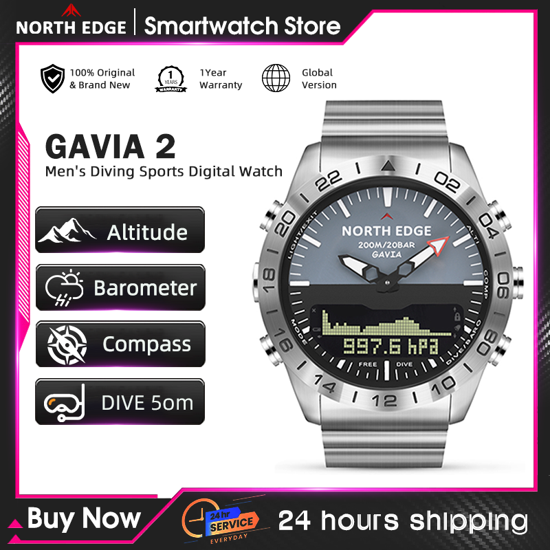 NORTH EDGE Orologio Subacqueo  - Smartwatch Watches For Mens recensione e prezzo
