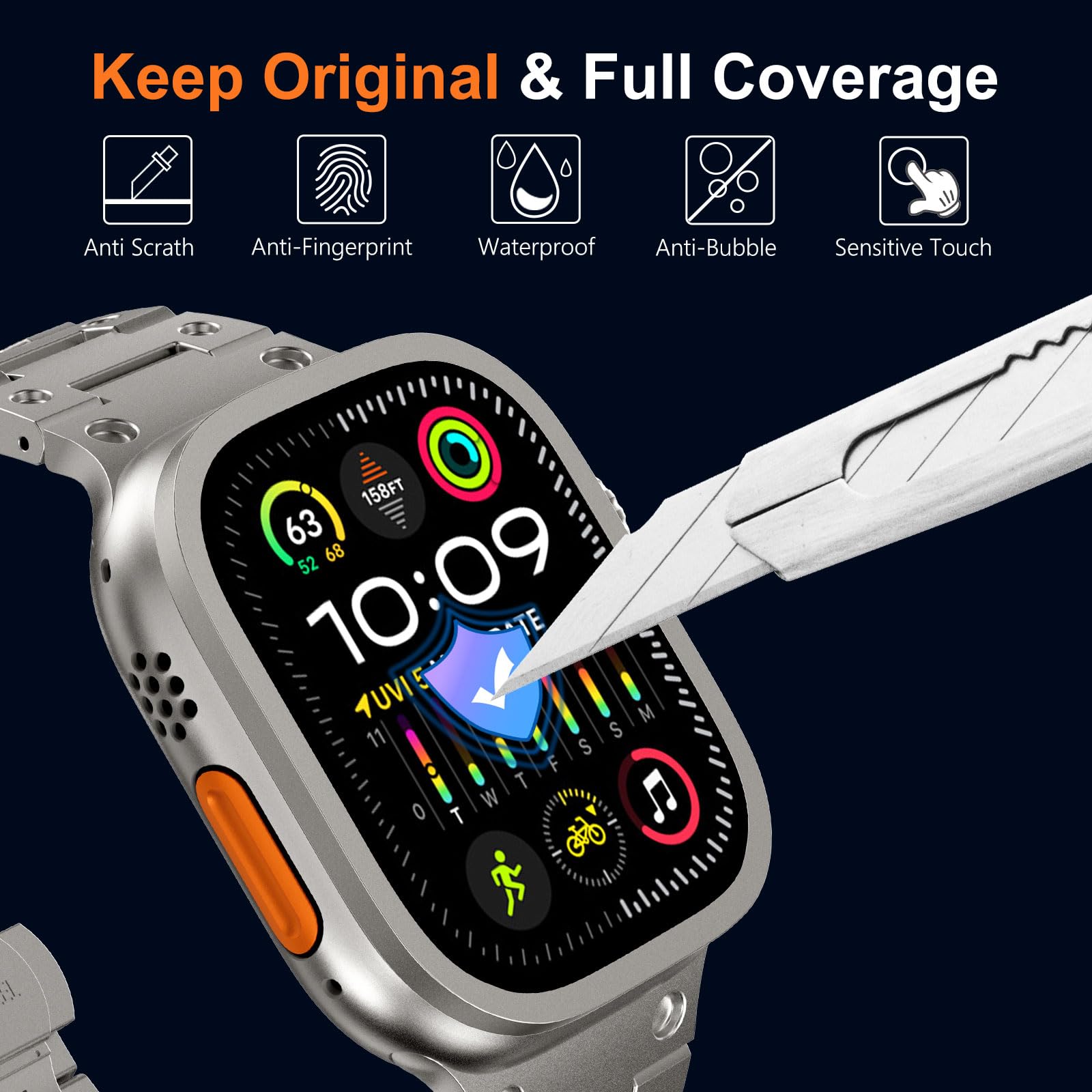 Vetro temperato per Apple Watc - Smartwatch Watches For Mens recensione e prezzo