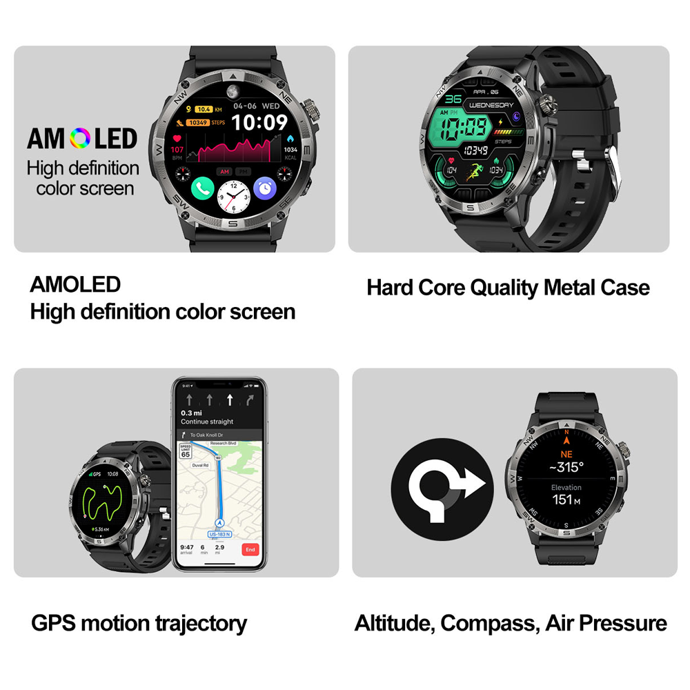 NORTH EDGE GPS Sport Smart Wat - Heart Rate Gps Watch recensione e prezzo