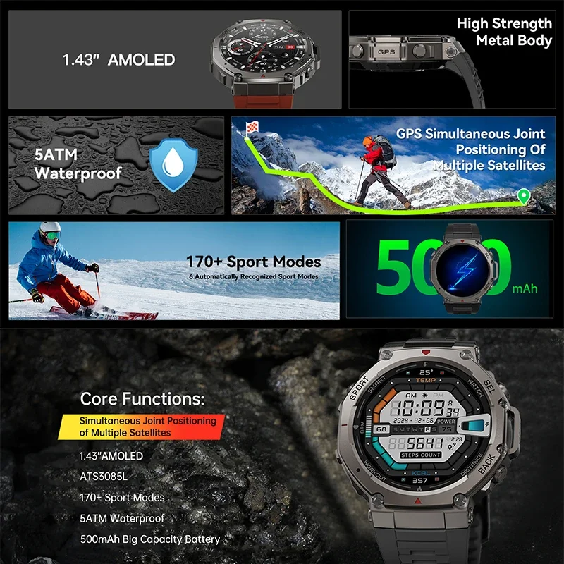 Nuovo Smartwatch Militare DM58 - Heart Rate Gps Watch recensione e prezzo