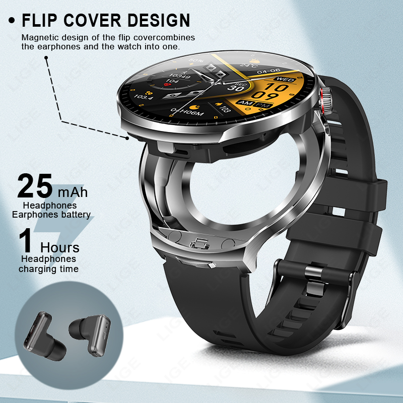 LIGE Nuovo Smartwatch TWS 2 in - Smartwatch Noise Watches For Men recensione e prezzo