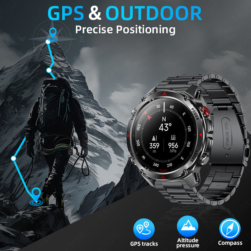 LIGE Nuovo Professionale GPS S - Smartwatch Running Watches For Men recensione e prezzo