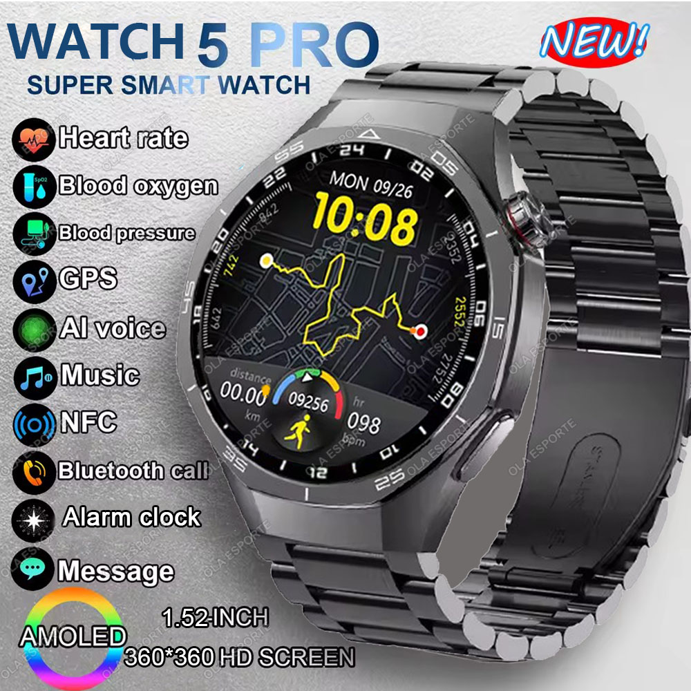 Nuovo Smartwatch 5 Pro con Dis - Heart Rate Gps Watch recensione e prezzo