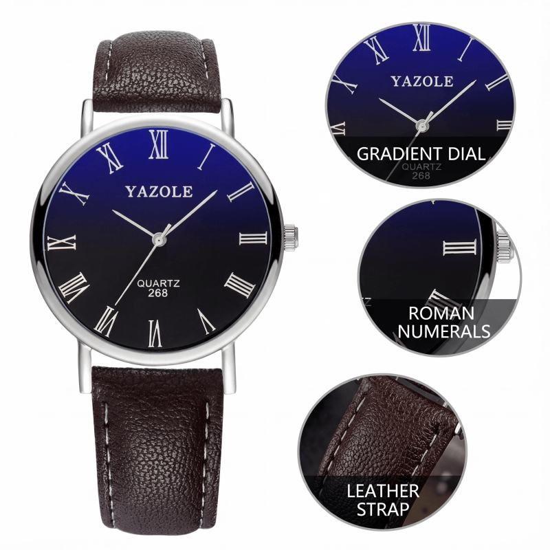 Orologio da Uomo YAZOLE, Moda  - Smartwatch Slim Watches For Men recensione e prezzo