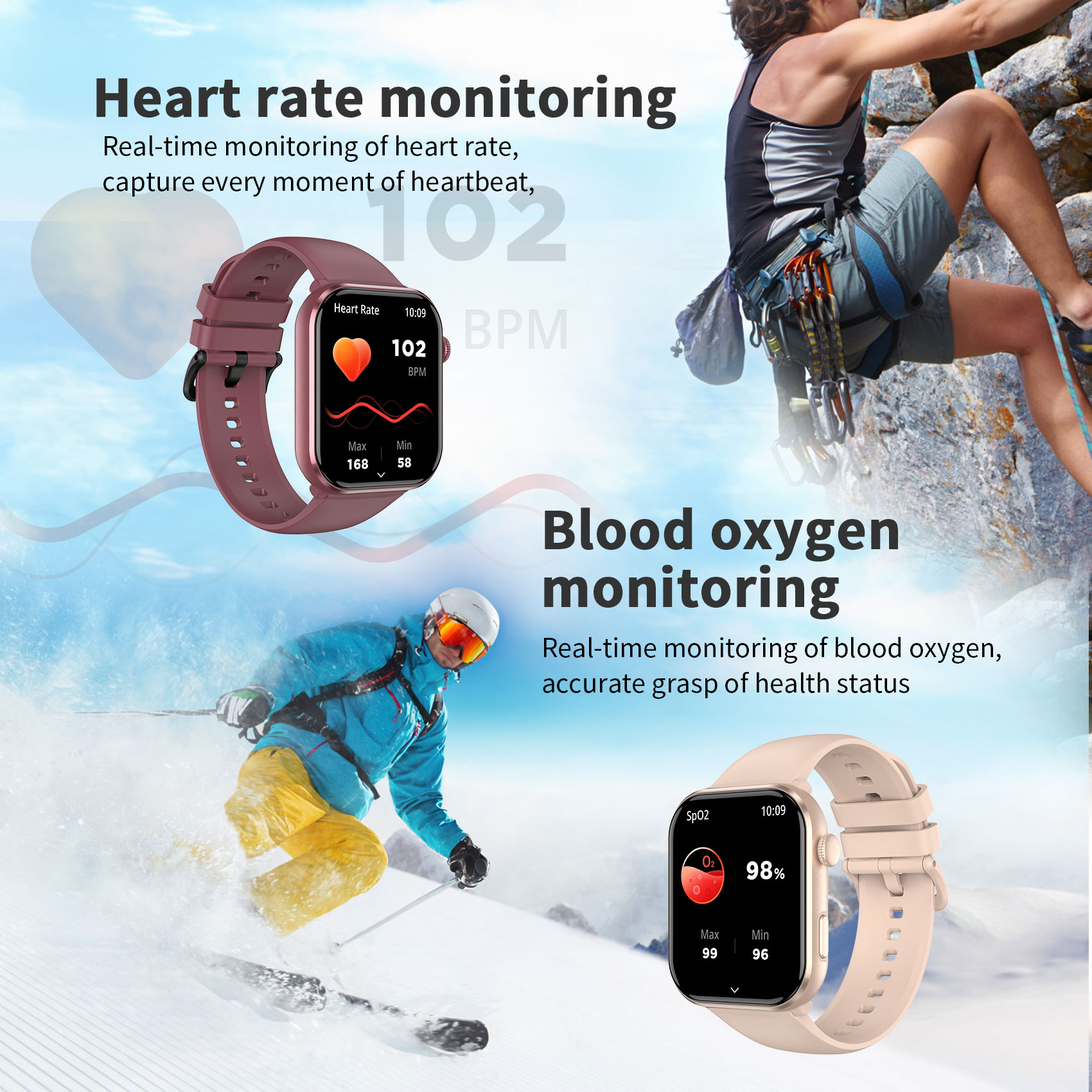 Blackview R60 Smartwatch con C - Smartwatch Square Watches For Men recensione e prezzo