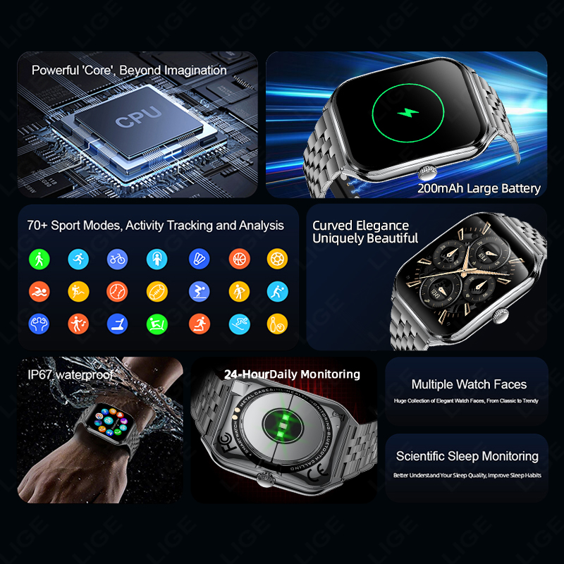 Smartwatch LIGE Ultra-Sottile  - Smartwatch Slim Watches For Men recensione e prezzo