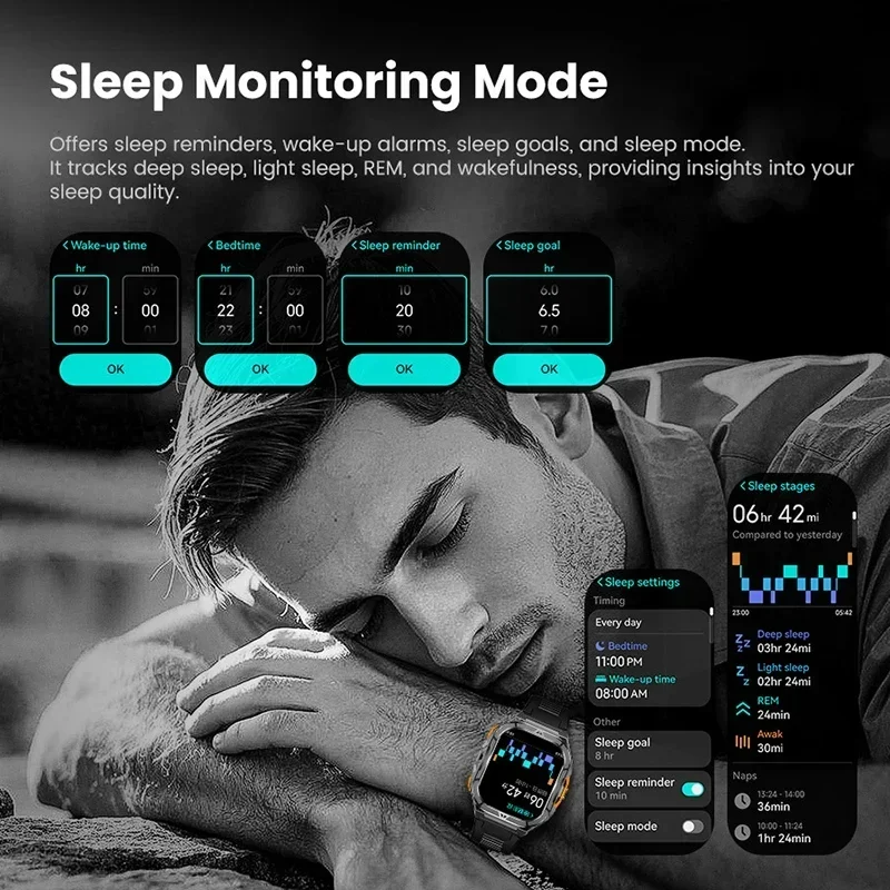 Smartwatch AMOLED di Lusso con - Smartwatch Square Watches For Men recensione e prezzo