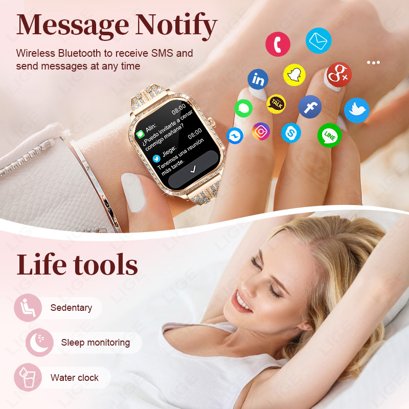 LIGE Smart Watch da donna impe - Smartwatch Digital Watches For Women recensione e prezzo